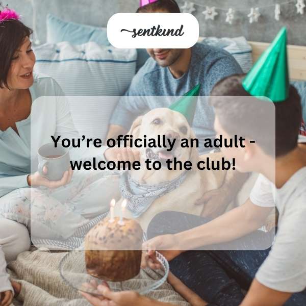 Celebrating the milestone of turning eighteen with joy and excitement.