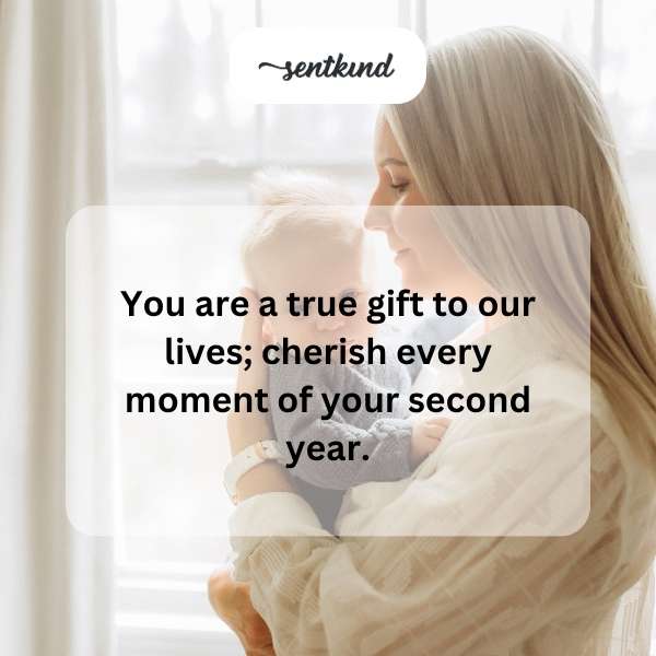 Heartfelt greetings for your second year milestone.