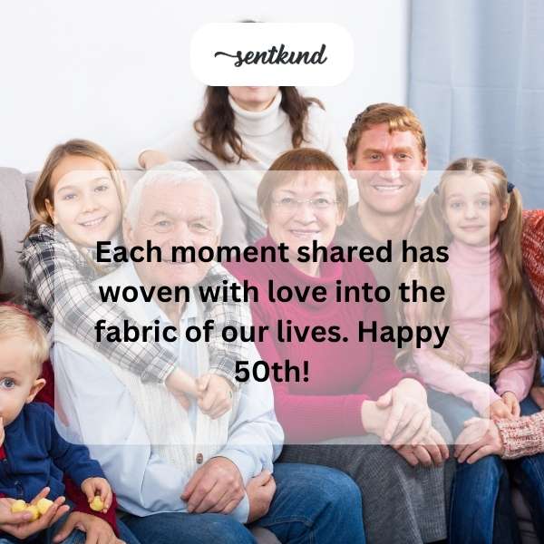 Celebrating half a century with heartfelt joy and cherished moments.