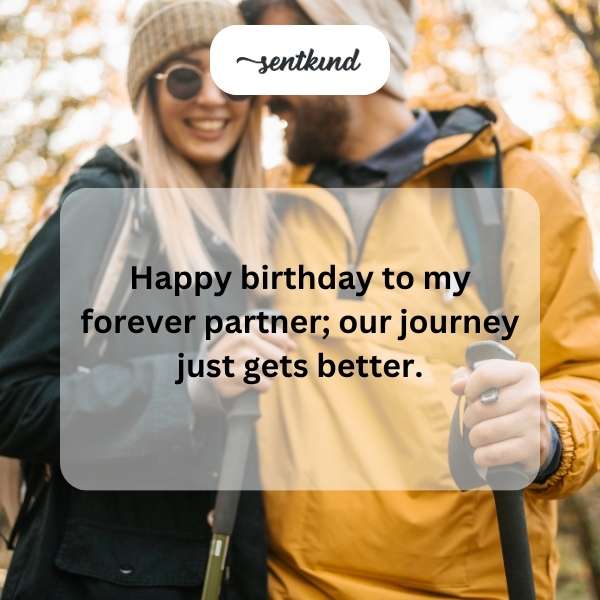 Celebrating a milestone birthday with heartfelt wishes for my lifelong companion.