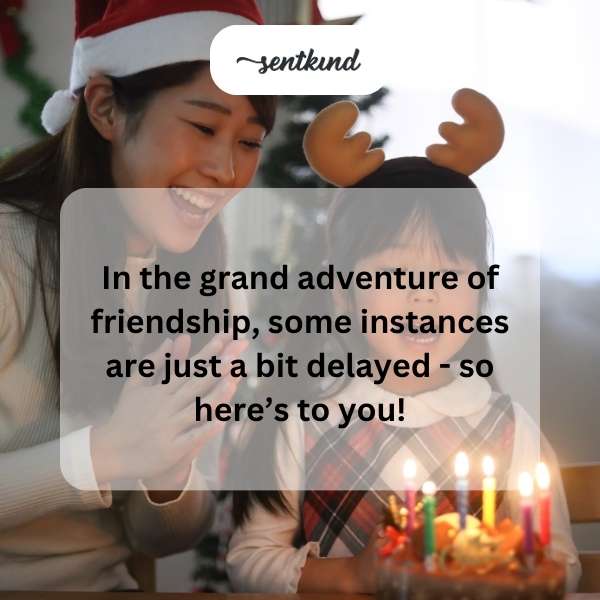 Happy slightly late celebration of your special day!
