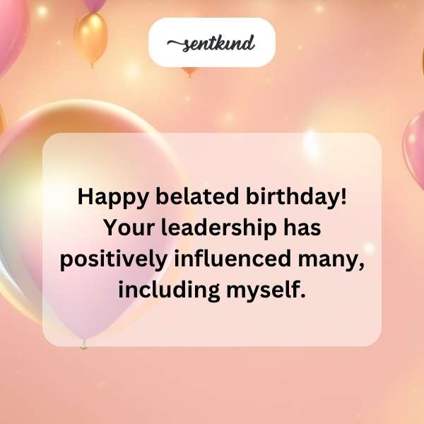 Late Birthday Greetings