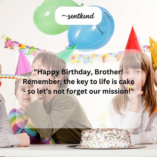 A group of friends are playfully throwing confetti and smiling around a birthday cake.