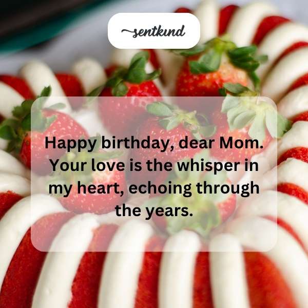 A birthday cake with candles lit, symbolizing celebration and love.
