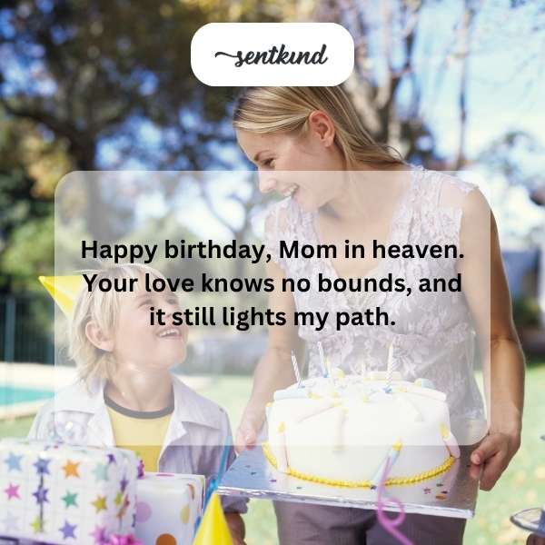 A loving birthday card with a heartfelt message for Mom.