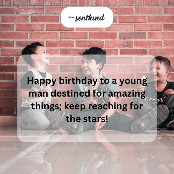 Sweet wishes for a young man's special day as he turns sixteen.