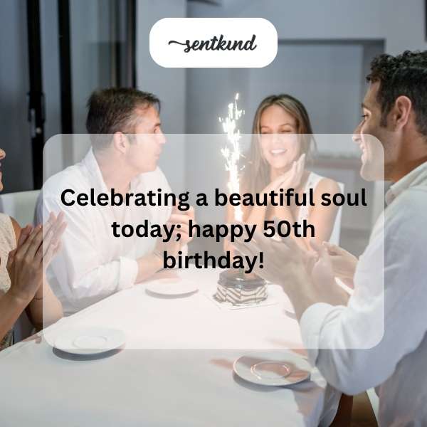 Wishing someone a wonderful 50-year milestone celebration.
