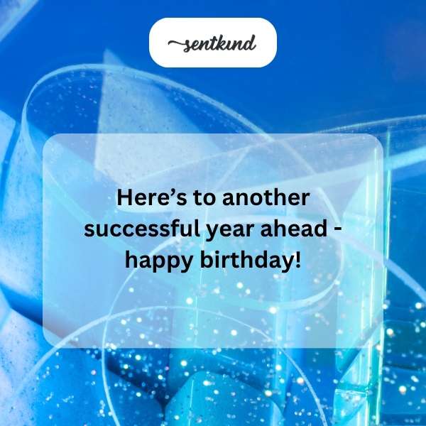 Celebrating a leader who inspires excellence in the team - happy birthday!