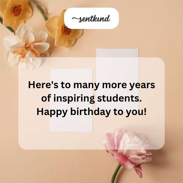Wishing you a birthday filled with joy and the warmth you give to others.