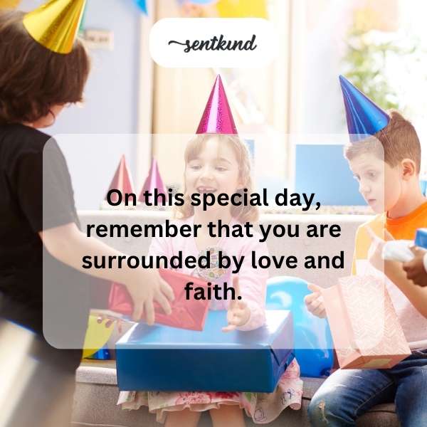 Spiritual celebration greetings for a birthday.