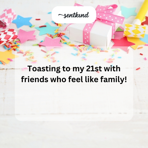 Celebrating my special day with friends who are like family.