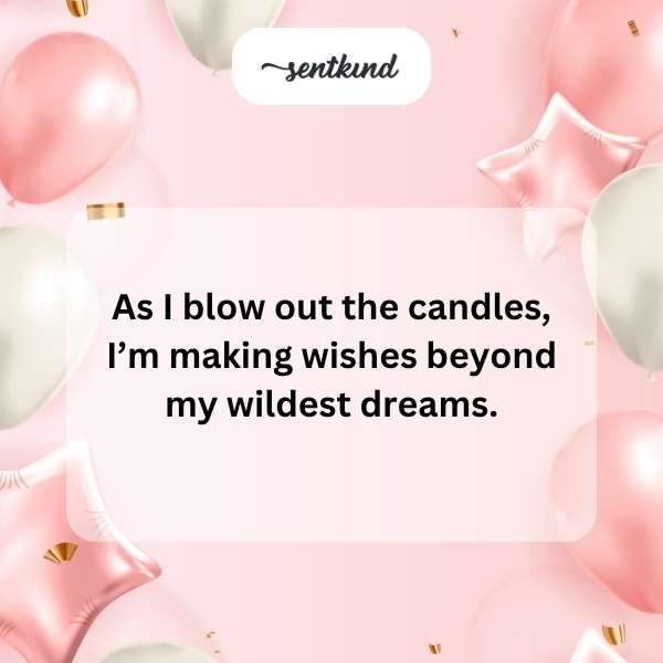 A person celebrating their special day with a cake and candles.