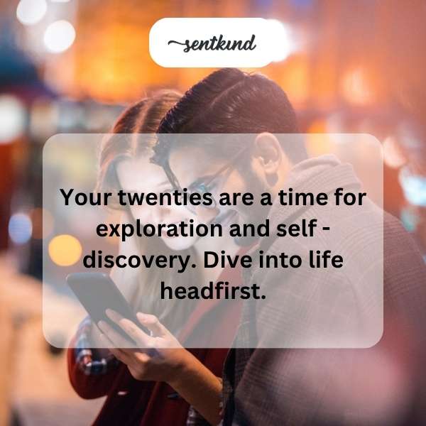 Celebrating a milestone into the adventurous decade of your twenties.