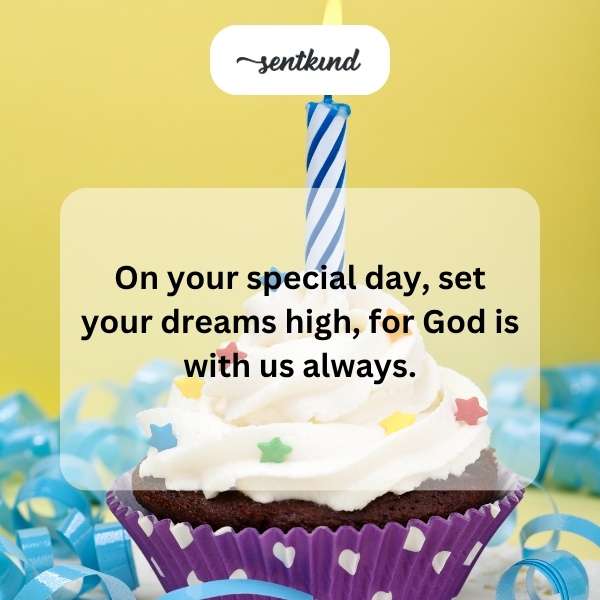 Spiritual blessings for a joyful birthday.