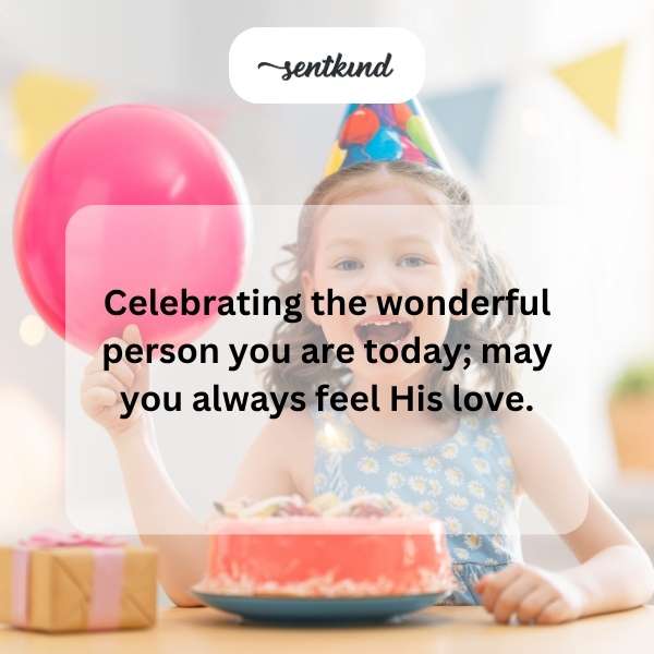 Spiritual greetings for a blessed birthday celebration.
