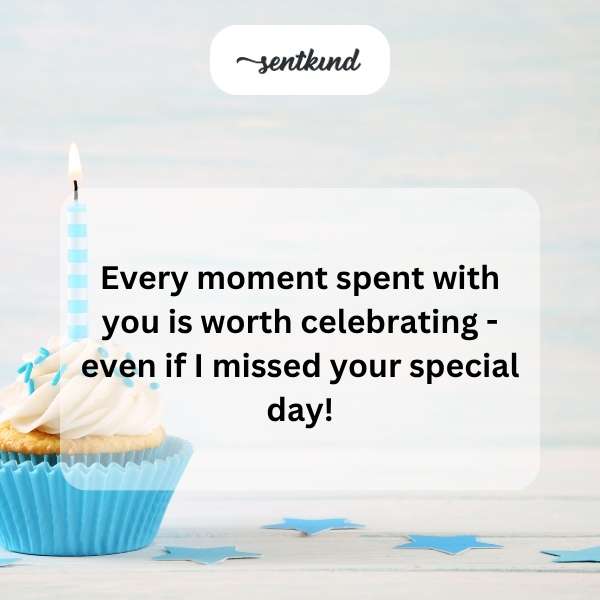 Late birthday greetings.