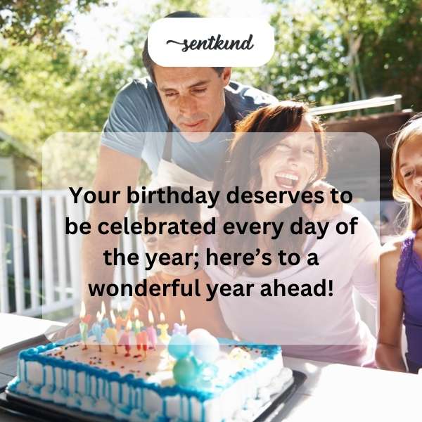 Wishing you joy and happiness all year long, even after your special day has passed.