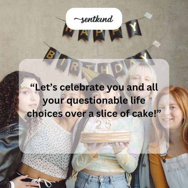 A decorated birthday cake with candles suggests celebration and indulgence.