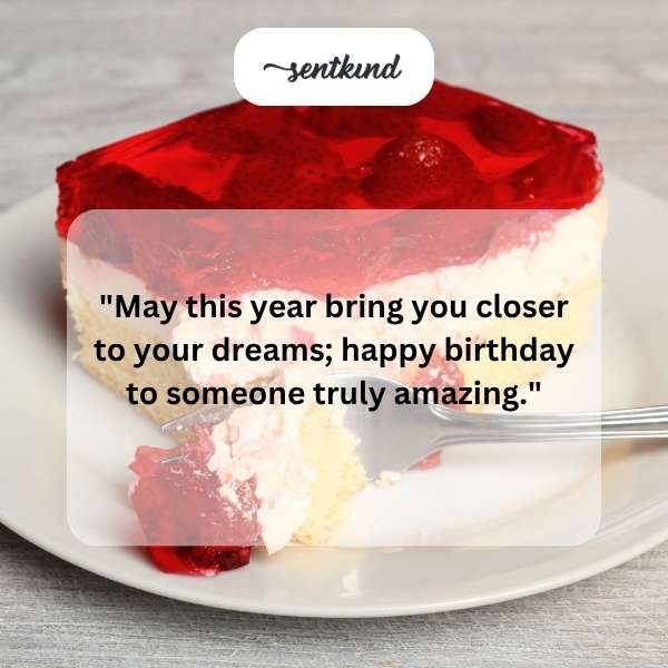 Celebrating your birthday with wishes for a fantastic year ahead.