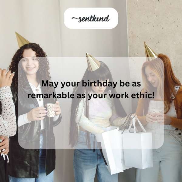 Celebrating a special day with wishes for success in life and career.