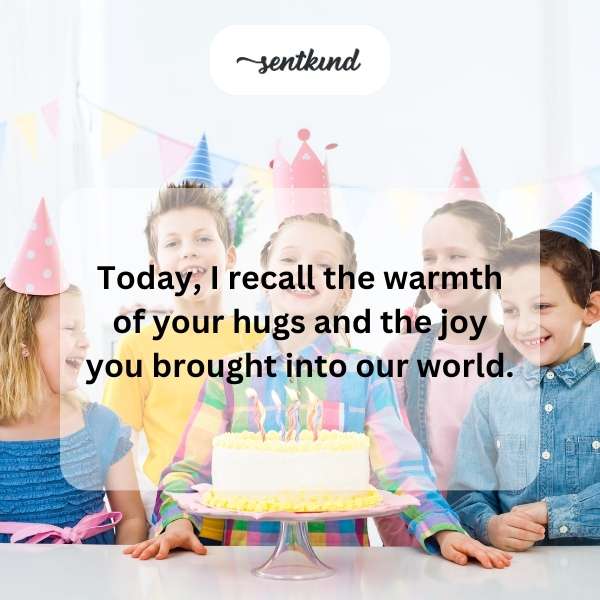 Celestial birthday wishes filled with love and remembrance.