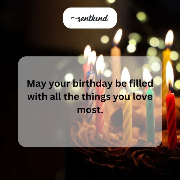 Best wishes for a birthday full of cherished moments.