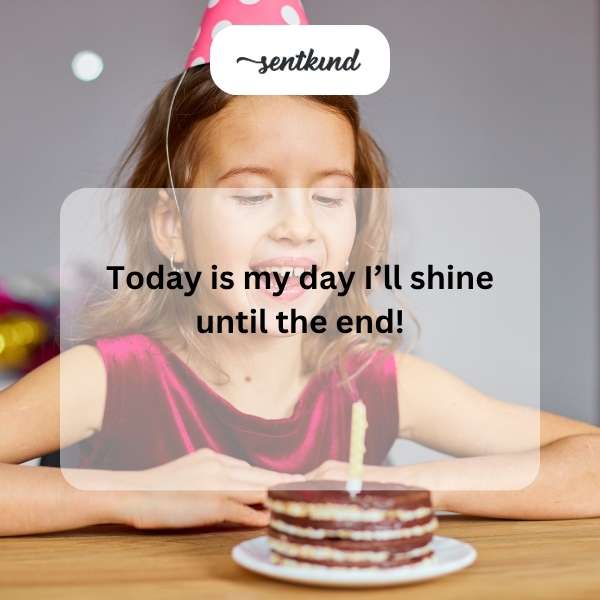 Celebrating my special day with joy and sparkle.