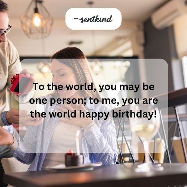 A heartfelt birthday message for a loved one.