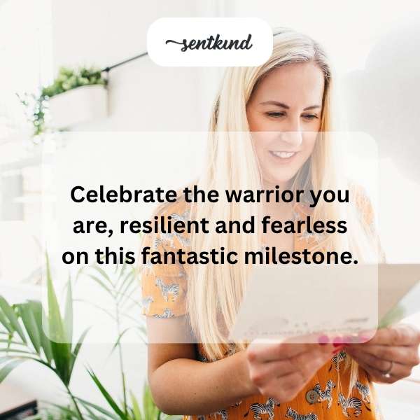 Congratulations on reaching this incredible half-century milestone, embracing your courageous spirit.