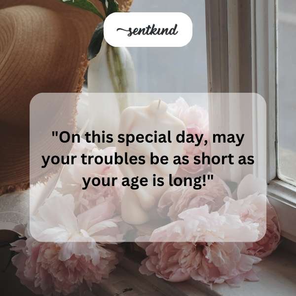 Enjoy your special day with smiles and happiness, and don't worry about getting older.