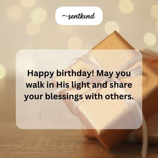 Spiritual birthday greetings filled with divine light and generosity.