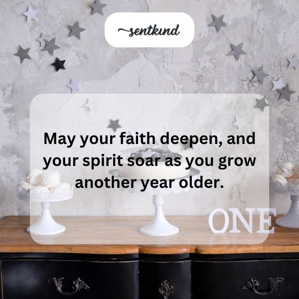Spiritual blessings for a joyous birthday celebration.