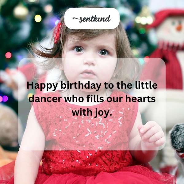 Celebrating the second year of our joyful little dancer.