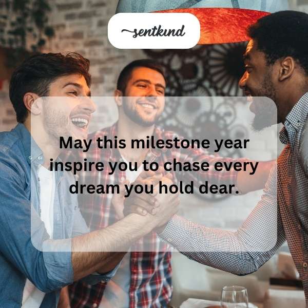 Celebratory sayings for turning thirty.