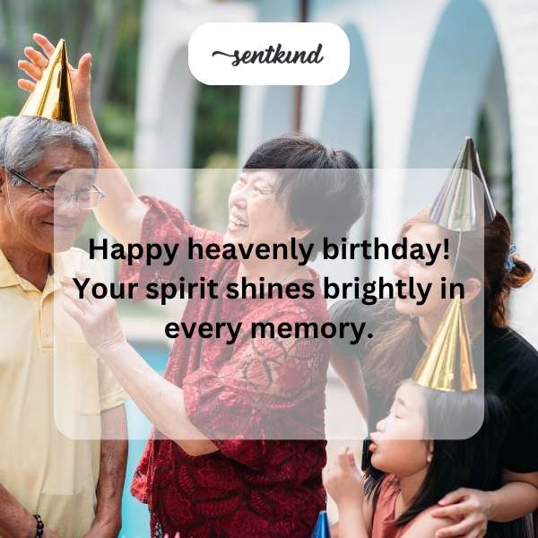 Celestial birthday wishes to honor a beloved spirit.