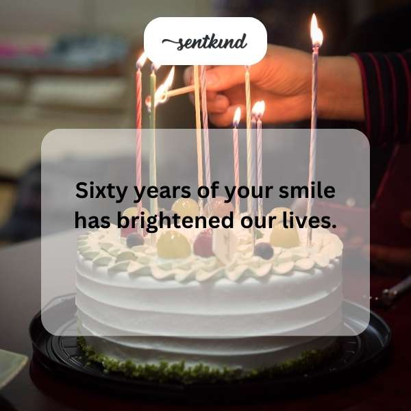 Celebrating the joy and radiance brought by your 60 years of smiles.