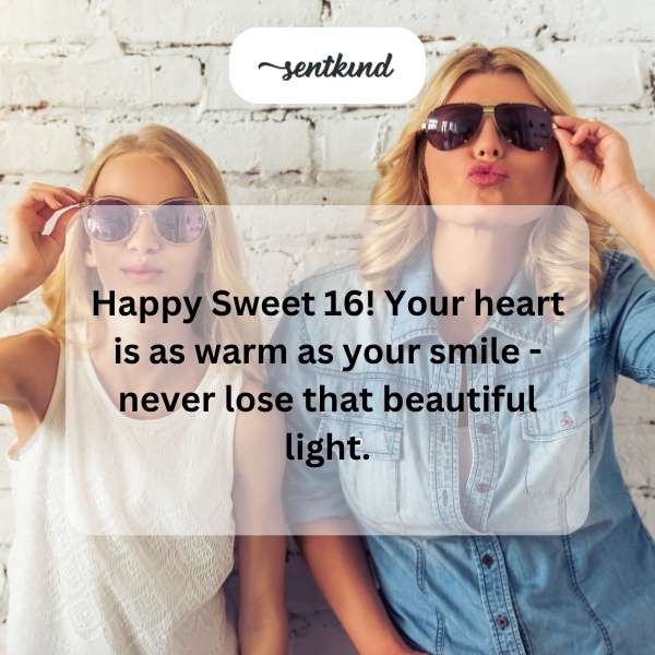 Celebrating a special milestone with heartfelt wishes for a delightful 16th birthday.