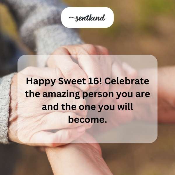 Joyful greetings for turning sixteen.