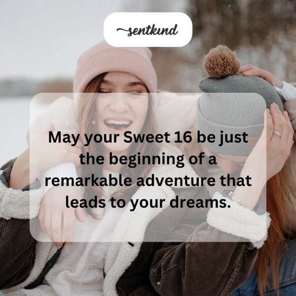 Celebrating the milestone of turning 16 with heartfelt wishes for an extraordinary journey ahead.