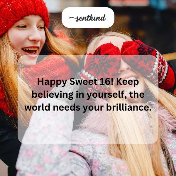 Heartfelt wishes for a joyful 16th birthday celebration.