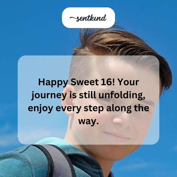 Heartfelt greetings for a teenager's milestone birthday celebration.