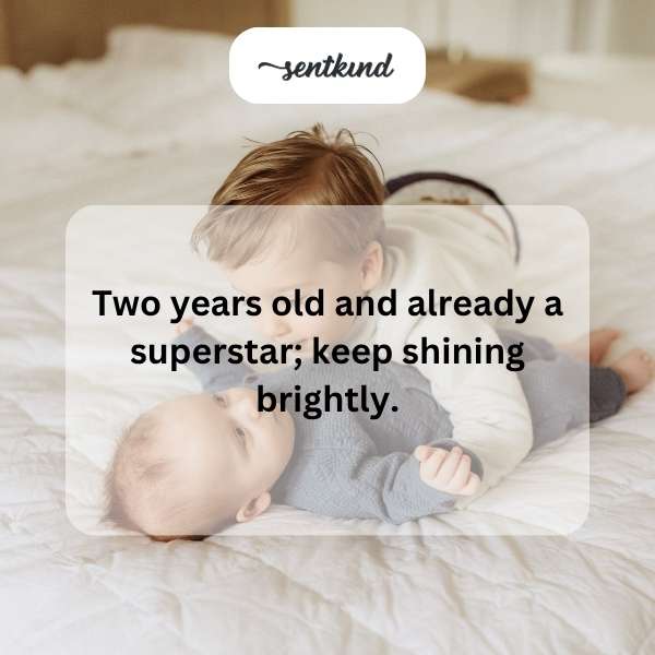 Celebrating a toddler's second year with love and joy.