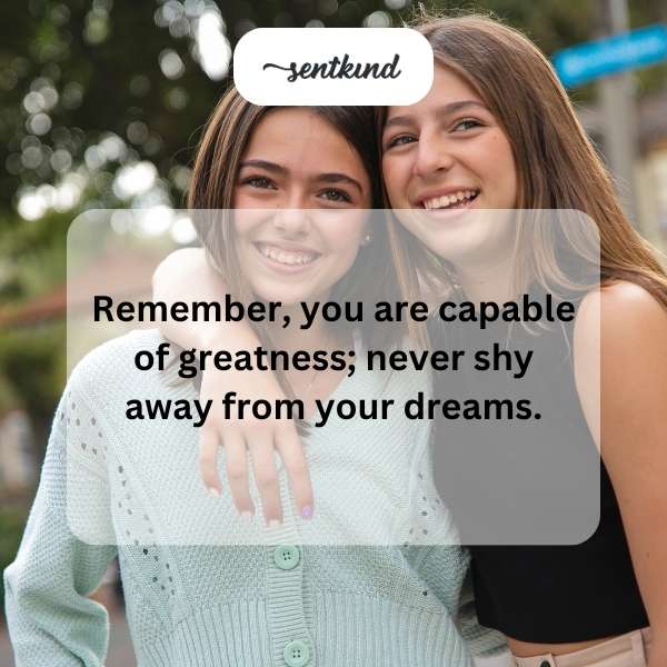 Sweet sixteenth birthday encouragement for a life full of dreams.