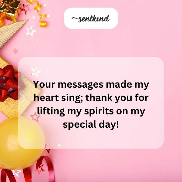 Grateful for the heartfelt messages on my birthday.