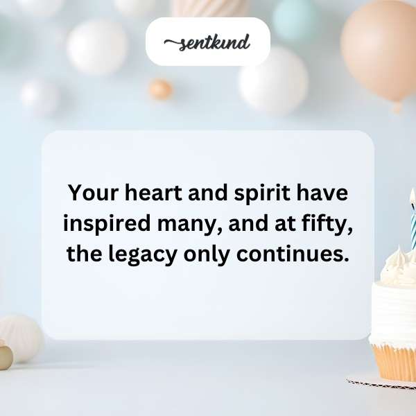 Celebrating half a century with heartfelt joy.