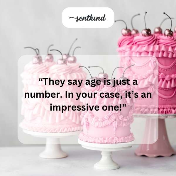 Celebratory birthday cake with candles indicating a significant age.