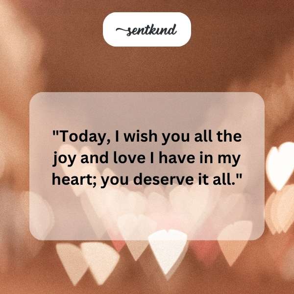 Wishing you all the love on your memorable occasion.