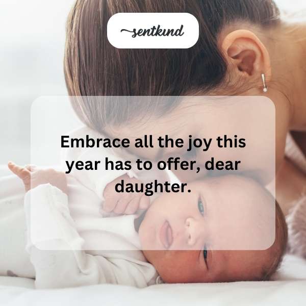 Happy wishes for your child's second year of life.