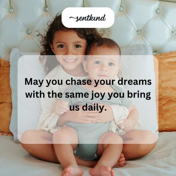 Joyful wishes for your second year of life.