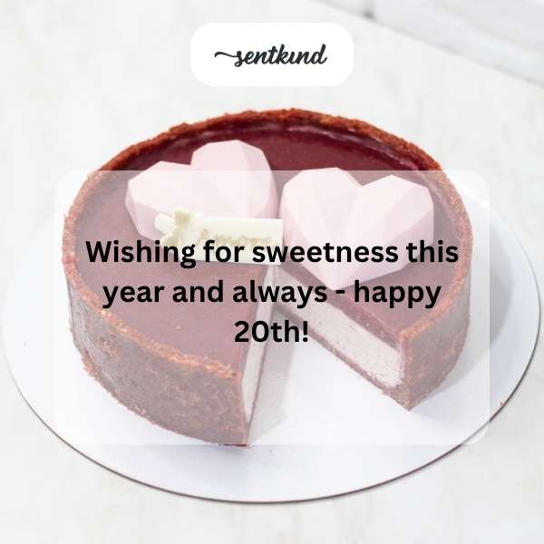Celebrating two decades with heartfelt birthday greetings.